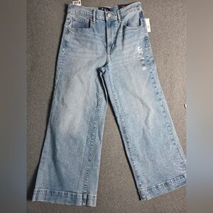NWT GAP Light Blue Wide Leg High Rise Crop 8 Jeans. Smart-casual. 90/2000 reboot
